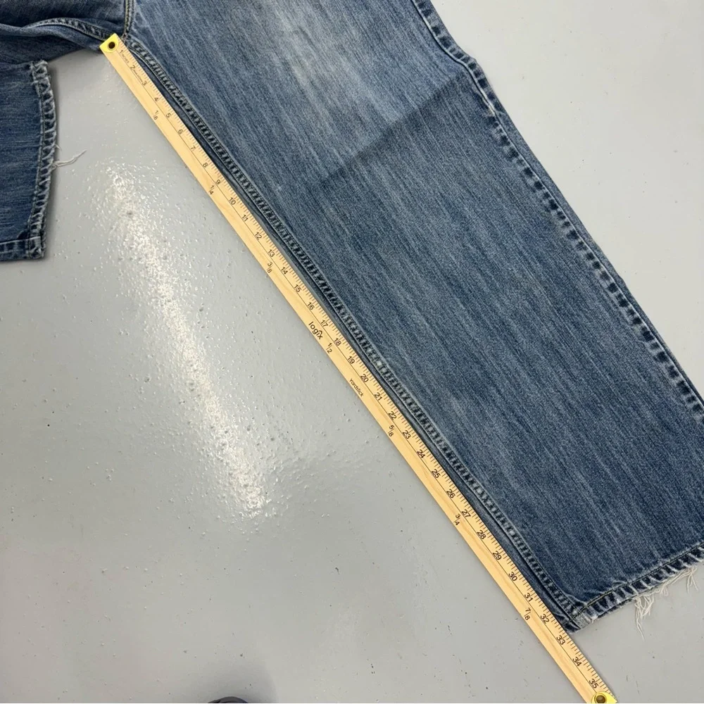 Y2K Levi’s Silvertab Jeans Low Loose Baggy Wide Skater Distressed - Picture 6 of 10
